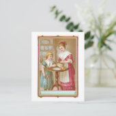 Victoriaans baken voor moeder en dochter briefkaart (Staand voorkant)