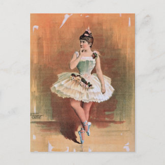 Victoriaans ballerina (1890) briefkaart