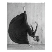 Victoriaans balletdanser in beweging foto afdruk (Voorkant)