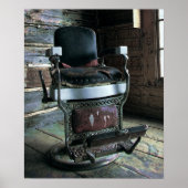 VICTORIAANS BARBER CHAIR POSTER (Voorkant)