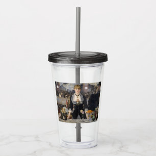 Victoriaans barmeisje op folies bergere, frankrijk acryl drinkbeker
