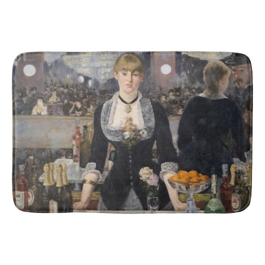 Victoriaans barmeisje op folies bergere, frankrijk badmat (Voorkant)