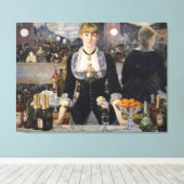 Victoriaans barmeisje op folies bergere, frankrijk canvas afdruk (Insitu (Houten vloer))