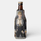 Victoriaans barmeisje op folies bergere, frankrijk flesjeskoeler (Fles Voorkant)