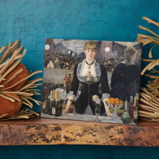 Victoriaans barmeisje op folies bergere, frankrijk fotoplaat (Zijkant)