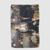 Victoriaans barmeisje op folies bergere, frankrijk golfhanddoek (Voorkant)