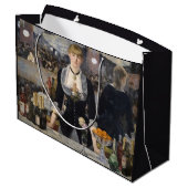 Victoriaans barmeisje op folies bergere, frankrijk groot cadeauzakje (Achterkant Gekanteld)