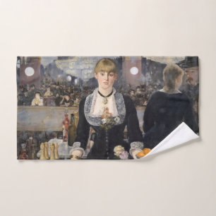 Victoriaans barmeisje op folies bergere, frankrijk handdoek