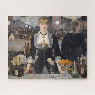 Victoriaans barmeisje op folies bergere, frankrijk legpuzzel
