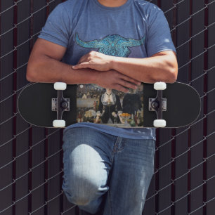 Victoriaans barmeisje op folies bergere, frankrijk persoonlijk skateboard