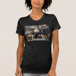 Victoriaans barmeisje op folies bergere, frankrijk t-shirt