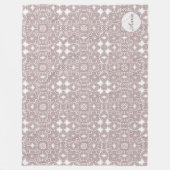 Victoriaans barokpatroon fleece deken (Voorkant)