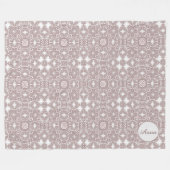 Victoriaans barokpatroon fleece deken (Voorkant (Horizontaal))