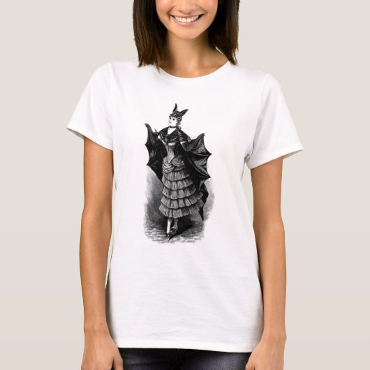 Victoriaans Bat Girl Steampunk Shirt (Voorkant)