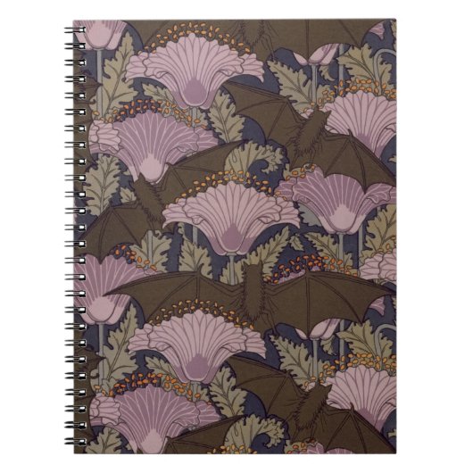 Victoriaans bat-Notitieboek Notitieboek (Voorkant)