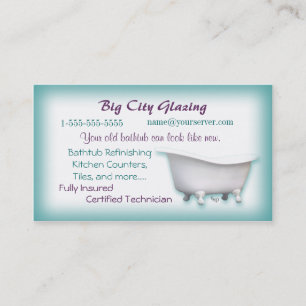 Victoriaans Bathtub-Visitekaartje - pas aan Visitekaartje