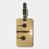 Victoriaans Bedel:  Straatlantaarnpalen Bagagelabel (Voorkant verticaal)