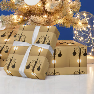 Victoriaans Bedel:  Straatlantaarnpalen Cadeaupapier