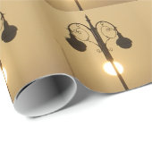 Victoriaans Bedel:  Straatlantaarnpalen Cadeaupapier (Rol Hoek)