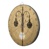 Victoriaans Bedel:  Straatlantaarnpalen Dartbord (Voorkant Rechts)