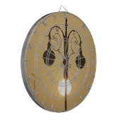 Victoriaans Bedel:  Straatlantaarnpalen Dartbord (Voorkant Links)