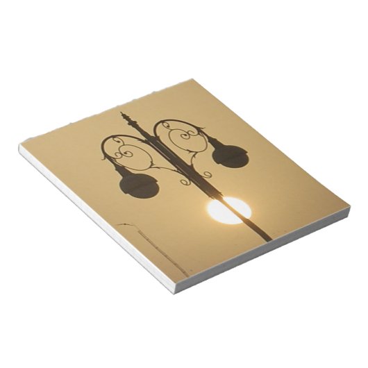 Victoriaans Bedel:  Straatlantaarnpalen Notitieblok (Schuin)