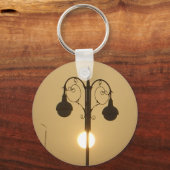 Victoriaans Bedel:  Straatlantaarnpalen Sleutelhanger (Voorkant)