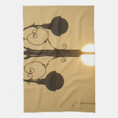 Victoriaans Bedel:  Straatlantaarnpalen Theedoek (Verticaal)