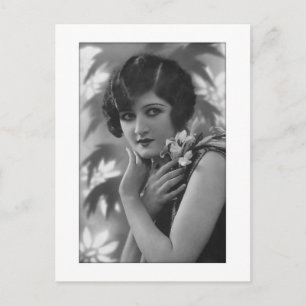 Victoriaans bedwelming in zwart-wit briefkaart