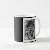 Victoriaans bedwelming in zwart-wit koffiemok (Voorkant rechts)