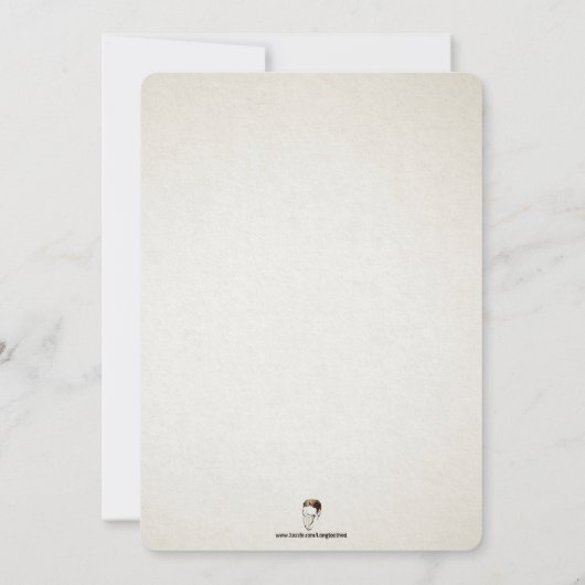 Victoriaans begrafenisstijl  uitnodiging (Achterkant)