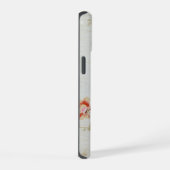 Victoriaans behang met bloemmotief iPhone 15 Case (Rechterkant)
