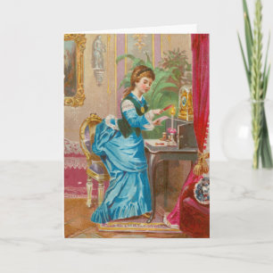 Victoriaans bemoedigend gedicht "Als je zwak blijk Kaart