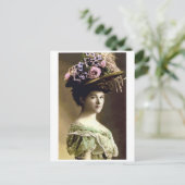 Victoriaans Big Pet Lady Briefkaart (Staand voorkant)