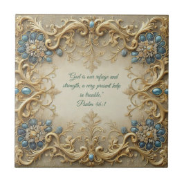 Victoriaans  Bijbelverzen Tegeltje