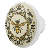Victoriaans bijen en Rozen Keramische Knop (Rechts)