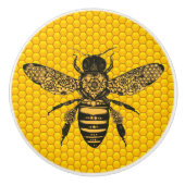 Victoriaans bijen keramische knop (Voorkant)