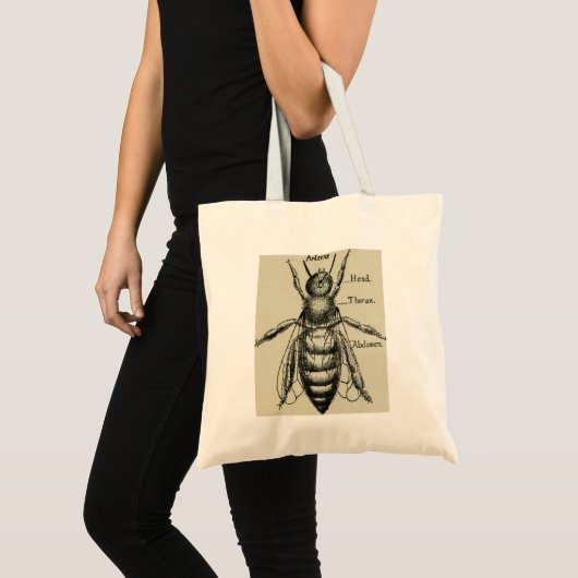  Victoriaans bijenanatomische Canvas tas (Voorkant (product))