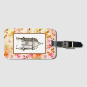 Victoriaans bijenkorf op Floral Bagagelabel (Voorkant (horizontaal))