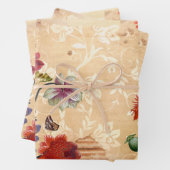  Victoriaans bijtende, oude ontkoppeling Inpakpapier Vel (In situ)