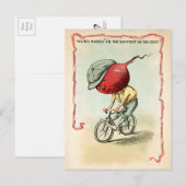 Victoriaans Bike Radish Briefkaart (Voorkant / Achterkant)