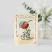 Victoriaans Bike Radish Briefkaart (Staand voorkant)
