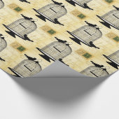 Victoriaans Birdcage Glossy Wrapping Paper Cadeaupapier (Hoek)