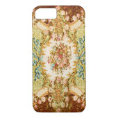 Victoriaans blaasbloem roos tapijt Case-Mate iPhone case (Achterkant)