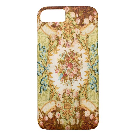 Victoriaans blaasbloem roos tapijt Case-Mate iPhone case (Achterkant)
