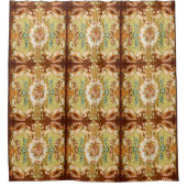 Victoriaans blaasbloem roos tapijt douchegordijn (Voorkant)