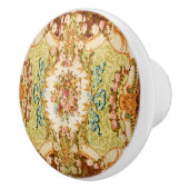 Victoriaans blaasbloem roos tapijt keramische knop (Rechts)