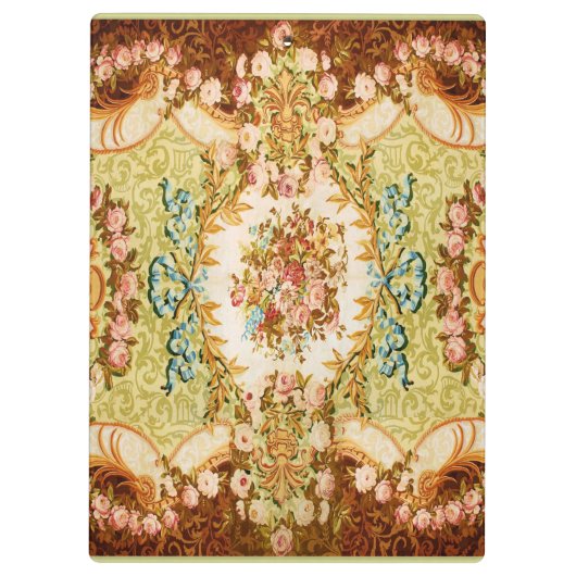 Victoriaans blaasbloem roos tapijt klembord (Achterkant)