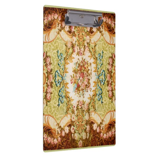 Victoriaans blaasbloem roos tapijt klembord (Rechts)