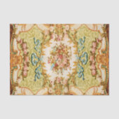 Victoriaans blaasbloem roos tapijt tissuepapier (Voorkant)